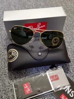 Ray-Ban 3025 Green Aviator Sunglasses 58mm